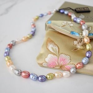 Honora Pearl Necklace — Multi-colored